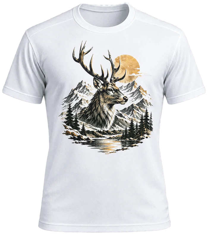 T-shirt blanc, exemple Design Dominant