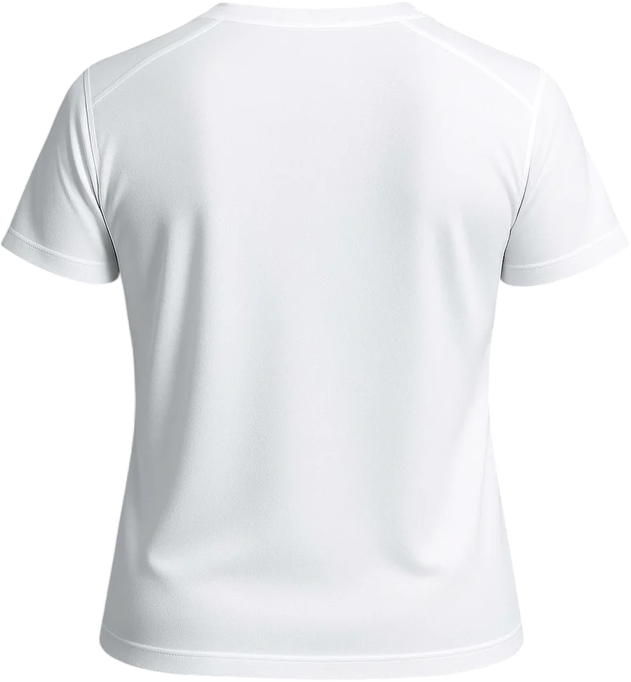 T-shirt blanc coupe homme, vue de dos