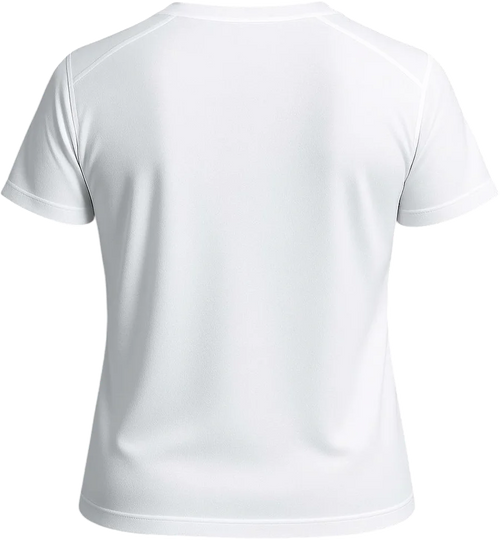 T-shirt blanc coupe homme, vue de dos